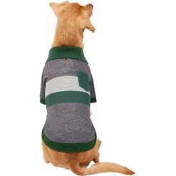 Frisco Green Striped Polo Dog & Cat Shirt -Pawfect Care 315091 PT3. AC SS1800 V1646435196