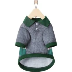 Frisco Green Striped Polo Dog & Cat Shirt -Pawfect Care 315091 PT5. AC SS1800 V1646435818