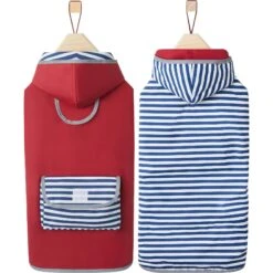 Frisco Lightweight Red Reversible Packable Dog Raincoat -Pawfect Care 315109 PT4. AC SS1800 V1646436832