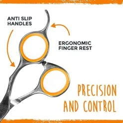 Mighty Paw Professional Dog & Cat Grooming Shears, 2 Count -Pawfect Care 315236 PT3. AC SS1800 V1626474971