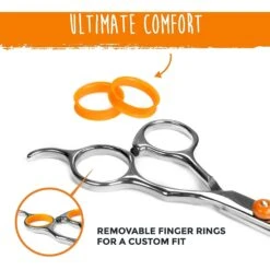 Mighty Paw Professional Dog & Cat Grooming Shears, 2 Count -Pawfect Care 315236 PT7. AC SS1800 V1626471407