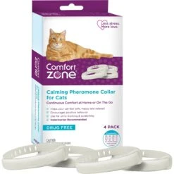 Comfort Zone Calming Pheromone Breakaway Cat Collar, 4 Count