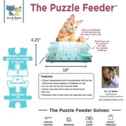Ethical Pet Doc & Phoebe Puzzle Cat Feeder, Blue/White -Pawfect Care 316060 PT4. AC SS1800 V1631779348