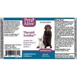 PetAlive Thyroid Soothe Homeopathic Medicine For Hyperthyroidism For Dogs & Cats, 1-oz Jar -Pawfect Care 316622 PT3. AC SS1800 V1627347120