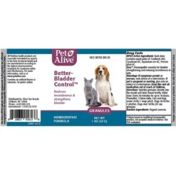 PetAlive Better-Bladder Control Granules Incontinence Symptoms Supplement For Dogs & Cats 11 PetAlive Better-Bladder Control Granules Incontinence Symptoms Supplement For Dogs & Cats -Pawfect Care 316626 PT3. AC SS1800 V1627352198
