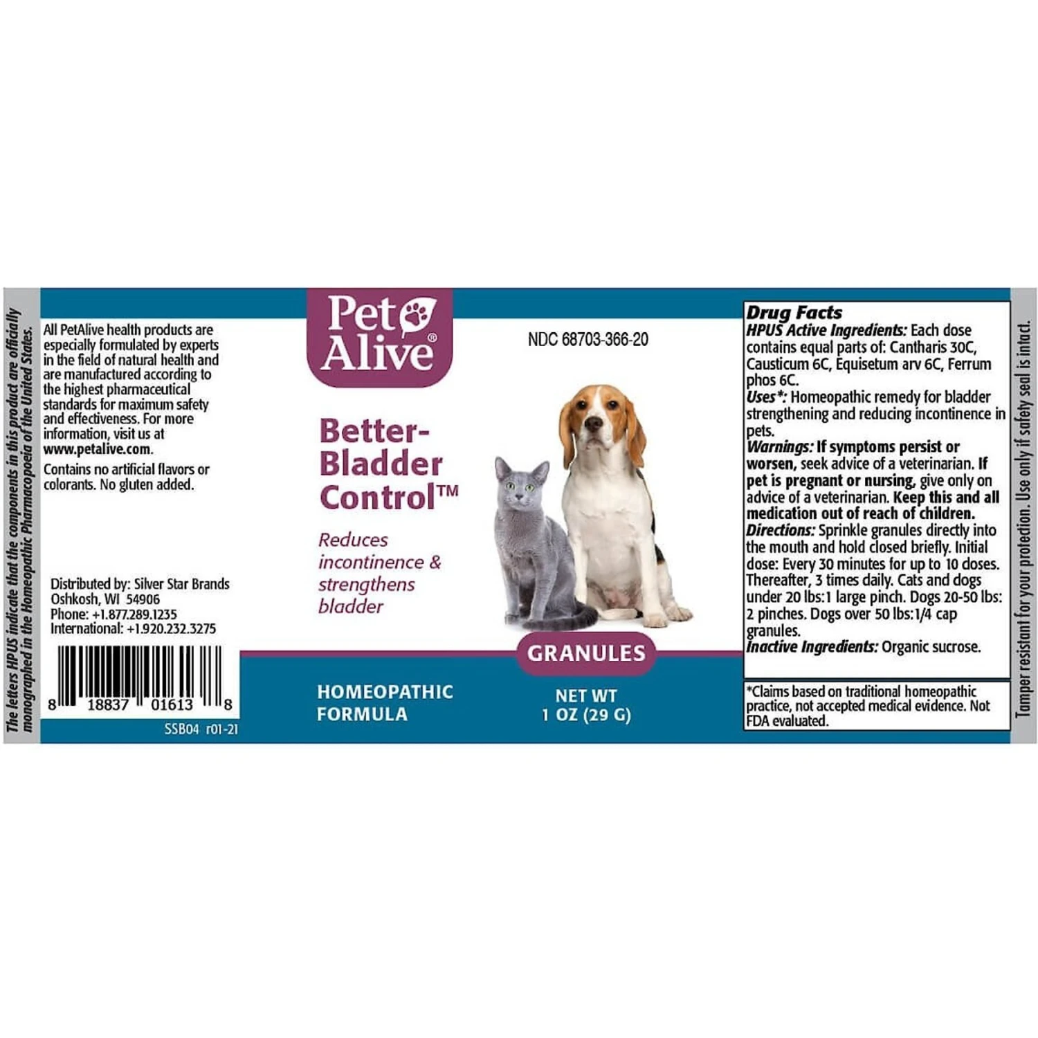 PetAlive Better-Bladder Control Granules Incontinence Symptoms Supplement For Dogs & Cats 6 PetAlive Better-Bladder Control Granules Incontinence Symptoms Supplement For Dogs & Cats - Image 4
