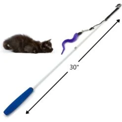 Pet Fit For Life 4-Piece Bundle Interactive Swimming Fish + Feather Wand Cat Toy -Pawfect Care 316698 PT2. AC SS1800 V1632179189
