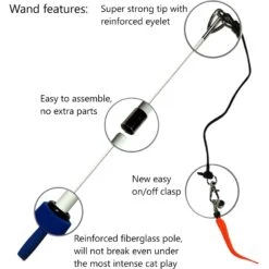 Pet Fit For Life Robotic Floppy Fish & Wand Cat Toy -Pawfect Care 316700 PT6. AC SS1800 V1631780242