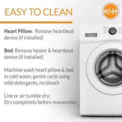 K&H Pet Products Mother’s Heartbeat Heated Bolster Kitten Bed -Pawfect Care 316711 PT6. AC SS1800 V1686333127