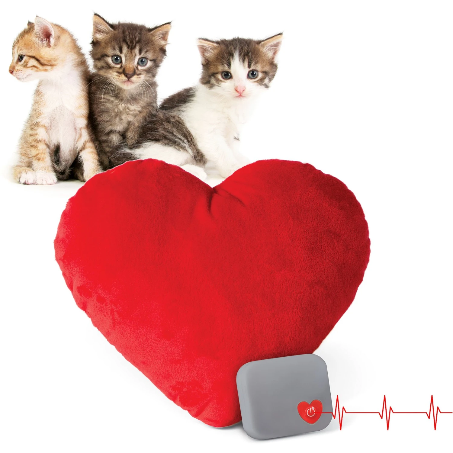 K&H Pet Products Mother's Heartbeat Kitty Heart Pillow 3 K&H Pet Products Mother's Heartbeat Kitty Heart Pillow