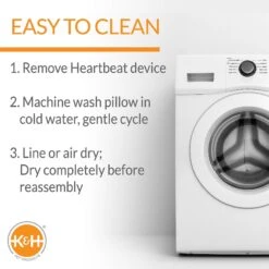 K&H Pet Products Mother's Heartbeat Kitty Heart Pillow 13 K&H Pet Products Mother's Heartbeat Kitty Heart Pillow -Pawfect Care 316728 PT4. AC SS1800 V1637626652