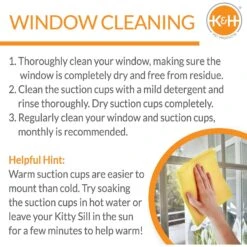 K&H Pet Products EZ Mount Thermo-Kitty Window Cat Bed -Pawfect Care 316730 PT5. AC SS1800 V1630735891