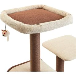 Two By Two The Redwood 53-in Cat Tree & Condo, Beige/Brown -Pawfect Care 316946 PT4. AC SS1800 V1642643223
