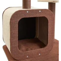 Two By Two The Redwood 53-in Cat Tree & Condo, Beige/Brown -Pawfect Care 316946 PT5. AC SS1800 V1642637487