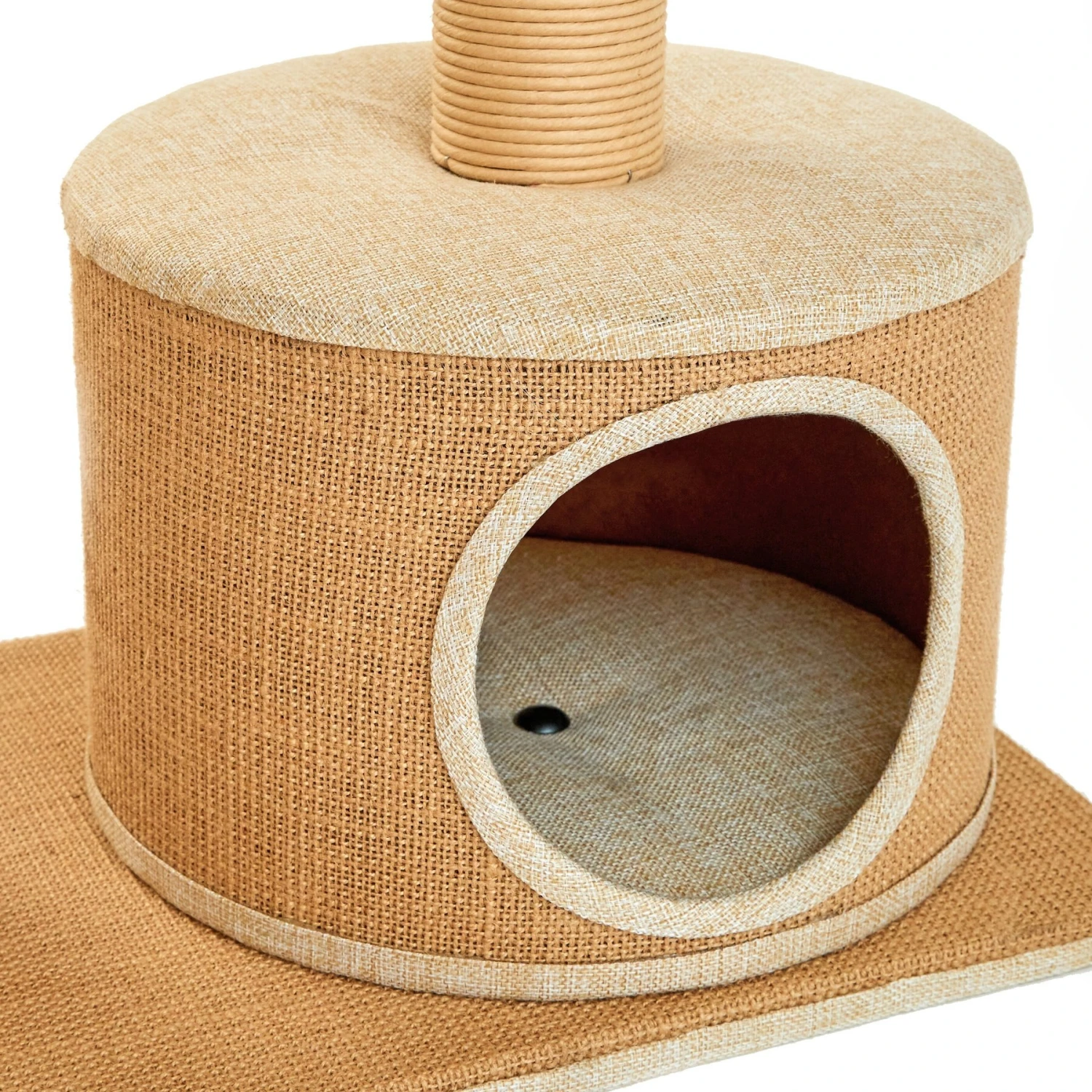 Two By Two The Cottonwood 51-in Cat Tree & Condo, Beige 10 Two By Two The Cottonwood 51-in Cat Tree & Condo, Beige - Image 8