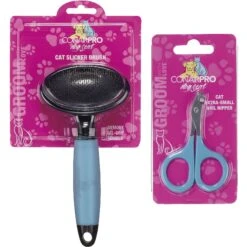 ConairPROPET Metal Slicker Cat Brush & ConairPROPET Cat Nail Clippers