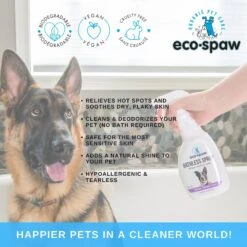 EcoSpaw Unscented Dog & Cat Bathless Spray, 8-oz Bottle -Pawfect Care 321805 PT3. AC SS1800 V1639091810