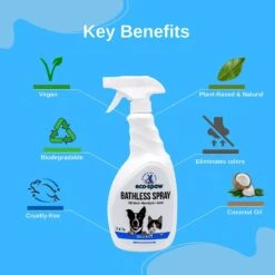EcoSpaw Unscented Dog & Cat Bathless Spray, 8-oz Bottle -Pawfect Care 321805 PT4. AC SS1800 V1639090593