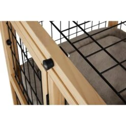 Frisco Collapsible Wood & Wire Cat Cage Playpen, 2 Level -Pawfect Care 323214 PT5. AC SS1800 V1645480002