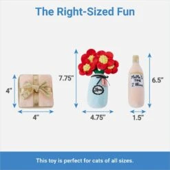 Frisco Mother's Day Gifts Plush Cat Toy With Catnip, 3 Count -Pawfect Care 327027 PT1. AC SS1800 V1647618086