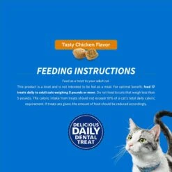 DentaLife Tasty Chicken Flavor Dental Cat Treats -Pawfect Care 330835 PT8. AC SS1800 V1640145094