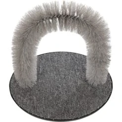 TRIXIE Self Grooming Arch & Cat Massager, Gray -Pawfect Care 333752 PT3. AC SS1800 V1634079438