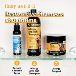 PetHonesty Allergy Anti-Itch Dog & Cat Shampoo, 16-oz Bottle -Pawfect Care 333767 PT6. AC SS1800 V1633470103