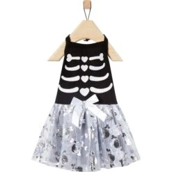 Frisco Silver Metallic Skull Dog & Cat Dress -Pawfect Care 335154 PT4. AC SS1800 V1658343223