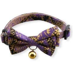 Necoichi Gilded Gold Bow Tie Breakaway Cat Collar