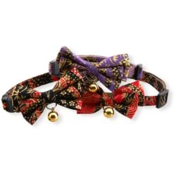 Necoichi Gilded Gold Bow Tie Breakaway Cat Collar -Pawfect Care 335341 PT6. AC SS1800 V1643679394