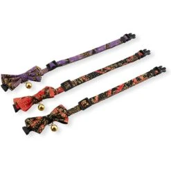 Necoichi Gilded Gold Bow Tie Breakaway Cat Collar -Pawfect Care 335341 PT8. AC SS1800 V1643679391