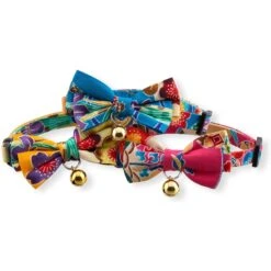 Necoichi Yukata Bow Tie Breakaway Cat Collar -Pawfect Care 335345 PT5. AC SS1800 V1644918710
