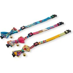 Necoichi Yukata Bow Tie Breakaway Cat Collar -Pawfect Care 335345 PT6. AC SS1800 V1644917523