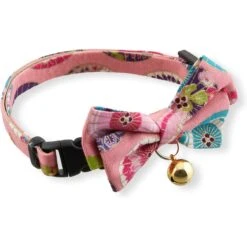 Necoichi Temari Bow Tie Breakaway Cat Collar -Pawfect Care 335349 PT2. AC SS1800 V1633990907