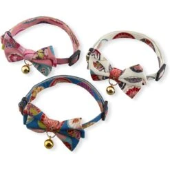 Necoichi Temari Bow Tie Breakaway Cat Collar -Pawfect Care 335349 PT4. AC SS1800 V1633993326