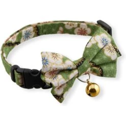 Necoichi Hanami Bow Tie Breakaway Cat Collar -Pawfect Care 335355 PT2. AC SS1800 V1644918086