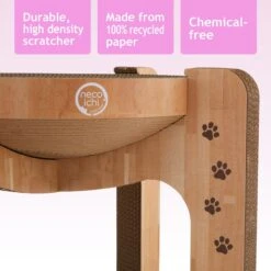 Necoichi Cozy Cat Scratcher Tower Toy -Pawfect Care 336322 PT3. AC SS1800 V1674730084