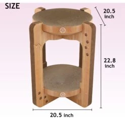 Necoichi Cozy Cat Scratcher Tower Toy -Pawfect Care 336322 PT4. AC SS1800 V1674730083