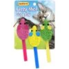 RUFFIN' IT Fuzzy Mice Assorted Cat Toy, 3 Count