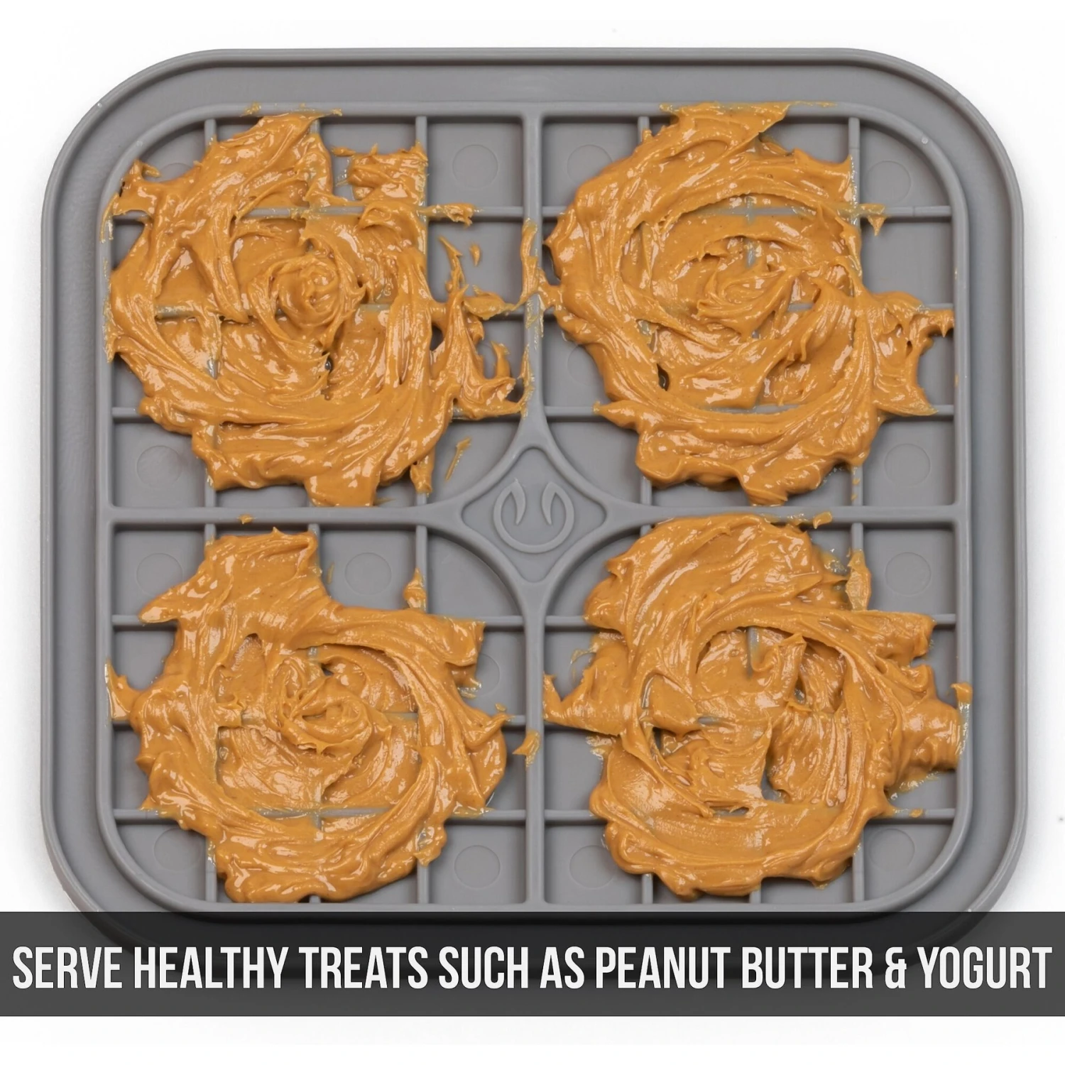 Hyper Pet IQ Enterain Dog & Cat Lick Mat, Gray 6 Hyper Pet IQ Enterain Dog & Cat Lick Mat, Gray - Image 4