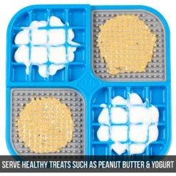 Hyper Pet IQ Banquet Dog & Cat Lick Mat, Blue/Gray 11 Hyper Pet IQ Banquet Dog & Cat Lick Mat, Blue/Gray -Pawfect Care 338386 PT3. AC SS1800 V1634651199