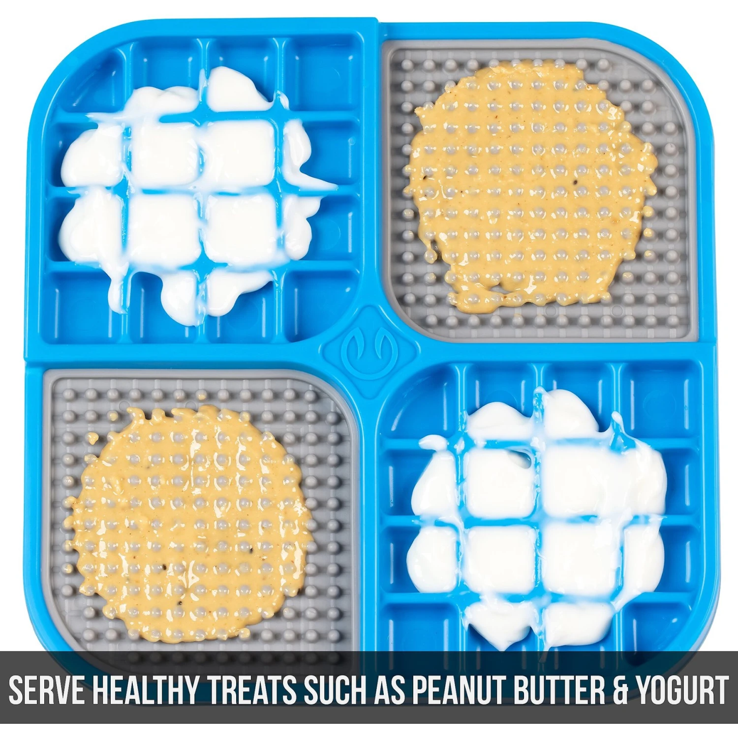 Hyper Pet IQ Banquet Dog & Cat Lick Mat, Blue/Gray 6 Hyper Pet IQ Banquet Dog & Cat Lick Mat, Blue/Gray - Image 4