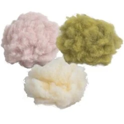 HuggleHounds HuggleFleece Ball Cat Toys, 3-pack
