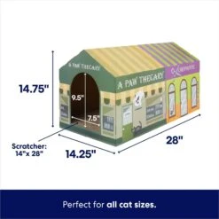 Frisco Halloween A-Paw-Thecary & Chop House Cardboard Cat House With Catnip -Pawfect Care 344002 PT1. AC SS1800 V1689877471
