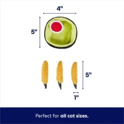 Frisco Halloween Haunted Mozzarella Sticks Plush Cat Toy With Catnip -Pawfect Care 344064 PT1. AC SS1800 V1689877505