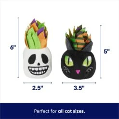 Frisco Halloween Succulents Plush Cat Toy With Catnip, 2 Count -Pawfect Care 344082 PT1. AC SS1800 V1689877960