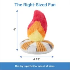 Frisco Fall Campfire Plush Cat Toy With Catnip -Pawfect Care 344178 PT1. AC SS1800 V1660676061