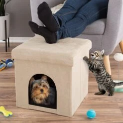 Pet Adobe Ottoman Dog & Cat House -Pawfect Care 345041 PT3. AC SS1800 V1637285352