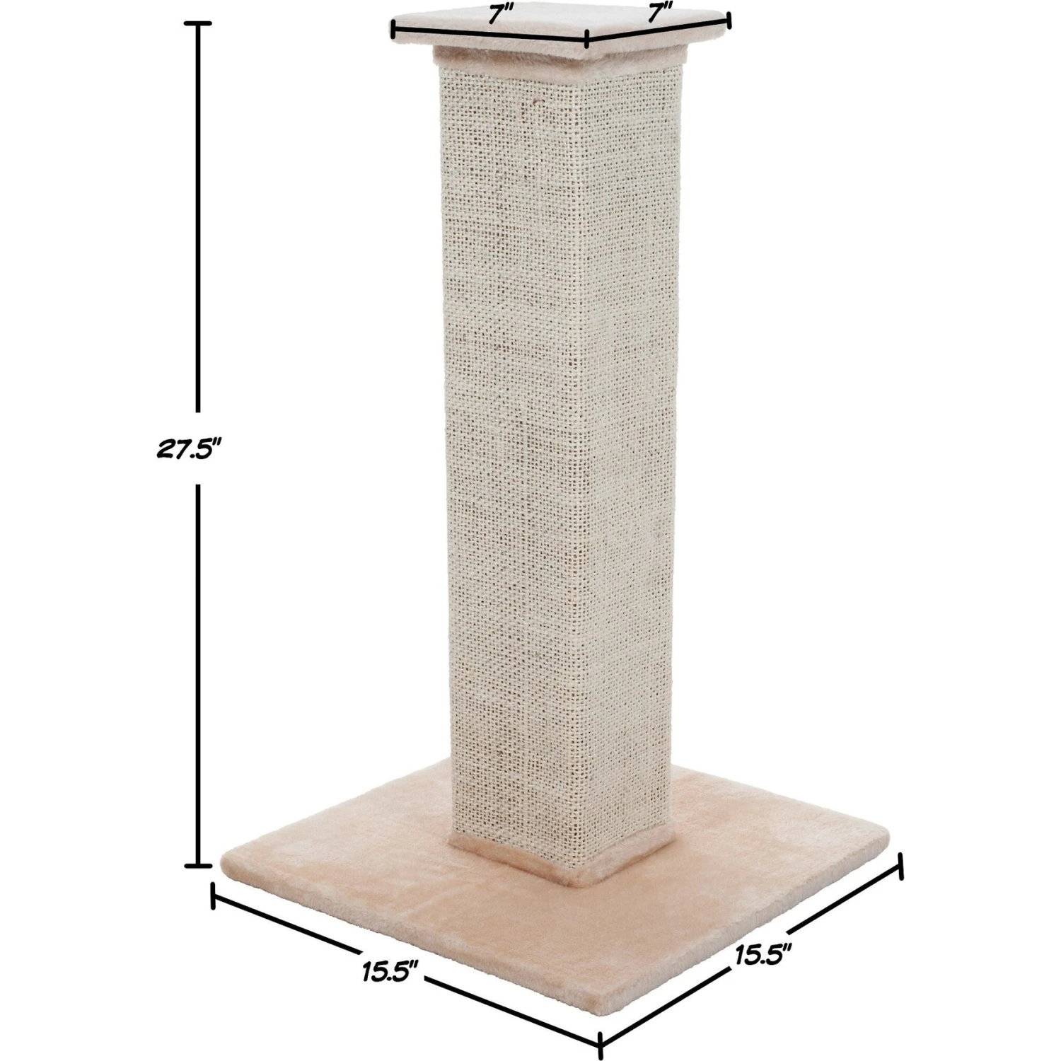 Pet Adobe 10.8-in Sisal & Burlap Cat Scratching Post 4 Pet Adobe 10.8-in Sisal & Burlap Cat Scratching Post - Image 2