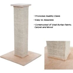 Pet Adobe 10.8-in Sisal & Burlap Cat Scratching Post 11 Pet Adobe 10.8-in Sisal & Burlap Cat Scratching Post -Pawfect Care 345063 PT2. AC SS1800 V1637282254